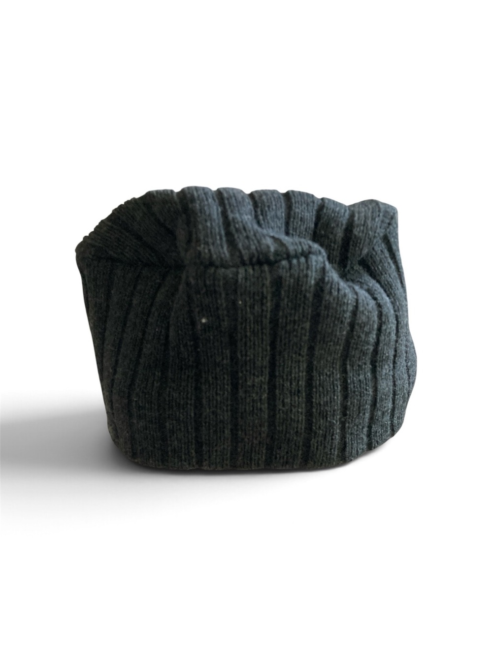 ETHOS Gray Ribbed Knit Cap One Size - Picture 4 of 6